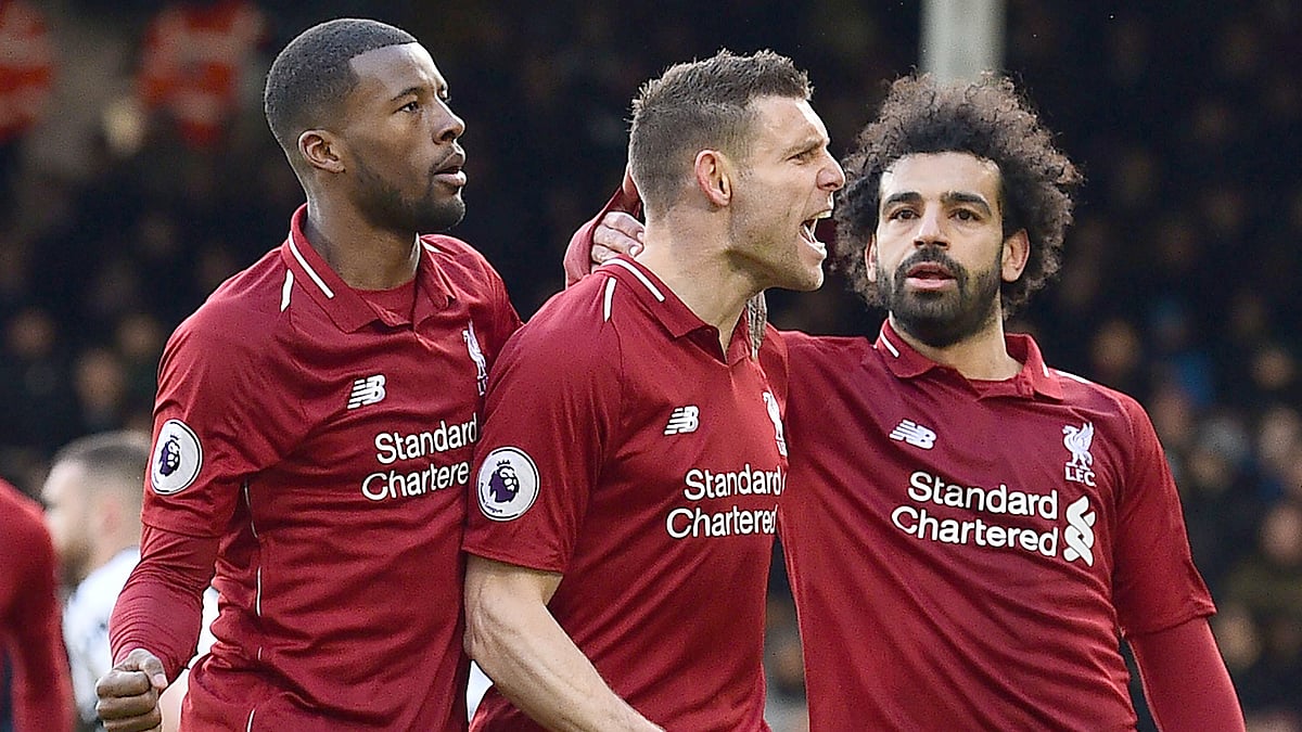 মিলনারের ওপর ভর করেই গতকাল জিতেছে লিভারপুল। ছবি: এএফপি