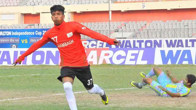 বাংলাদেশের সর্বোচ্চ গতির ফুটবলার এখন আরিফ। ফাইল ছবি