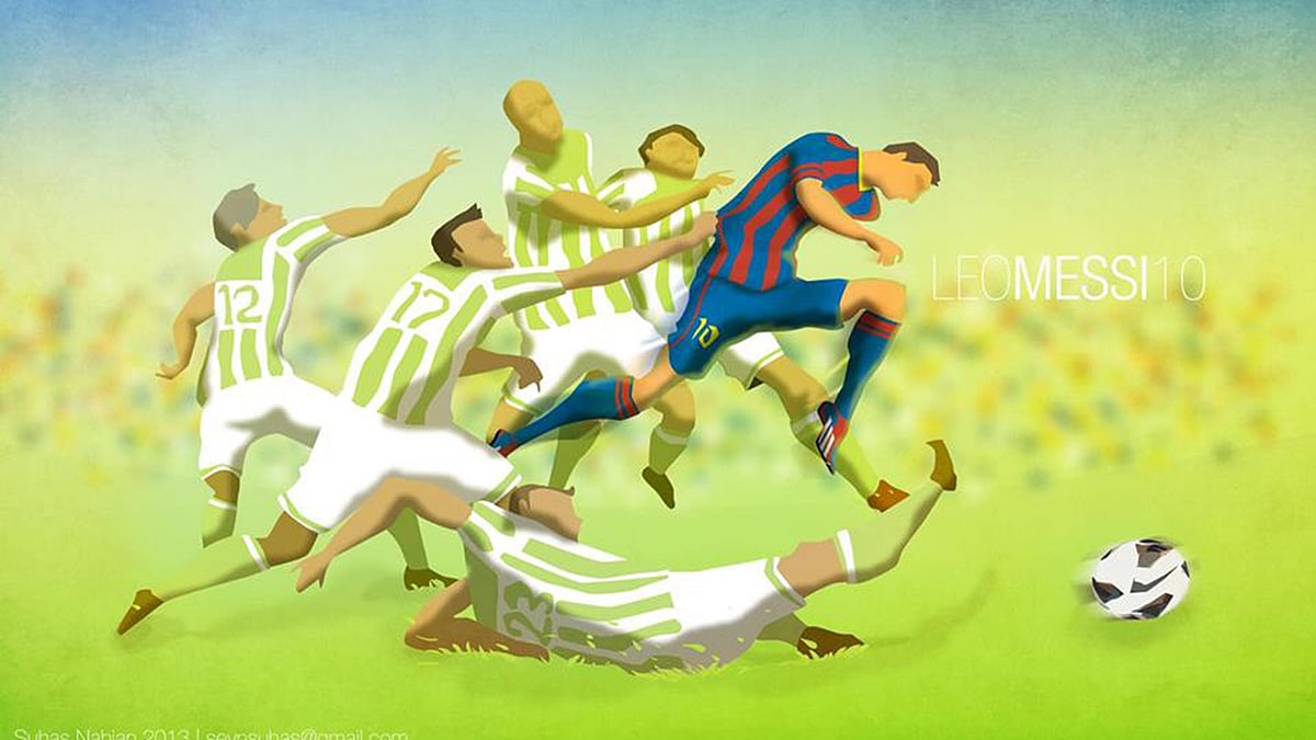 সুহাসের আঁকা সেই ছবি। ছবি : ফেসবুক