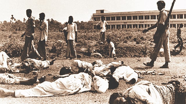 ১৯৭১ সালে পাকিস্তানি হানাদার বাহিনীর গণহত্যার খণ্ডচিত্র