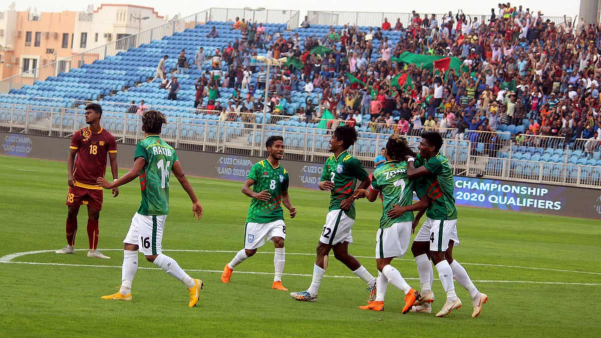 বাছাইপর্বে শ্রীলঙ্কাকে হারিয়েছে বাংলাদেশ। ফাইল ছবি