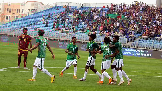 বাছাইপর্বে শ্রীলঙ্কাকে হারিয়েছে বাংলাদেশ। ফাইল ছবি