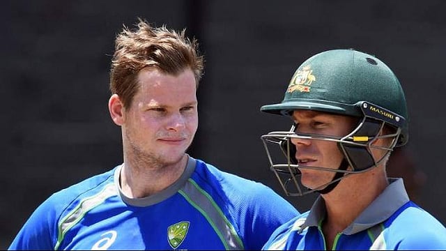 স্টিভ স্মিথ ও ডেভিড ওয়ার্নার। ছবি: এএফপি
