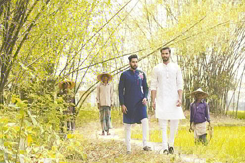 সুতির পাঞ্জাবিই বেশি বৈশাখে। পাঞ্জাবি: রাইজ ও মেনজ ক্লাব