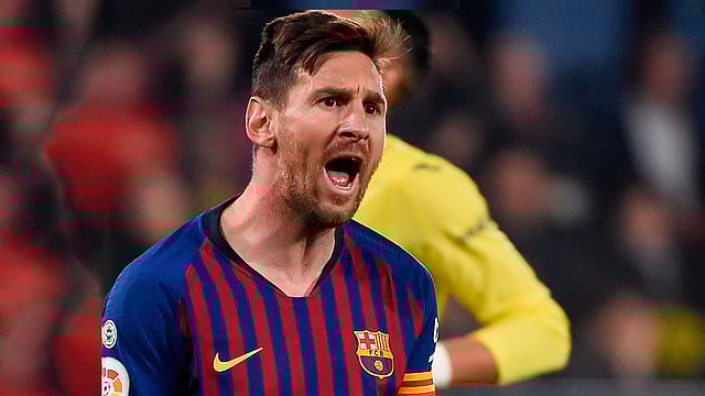 শেষ মুহূর্তে মেসির ঝলকে রক্ষা পায় বার্সেলোনা। ছবি: এএফপি