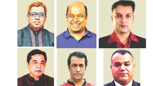 এহতেশামুল আলম ,মোহিত উর রহমান, মো. ইকরামুল হক,সাদেক খান, এ কে এম সাজ্জাদ ও ফারামার্জ আল নূর