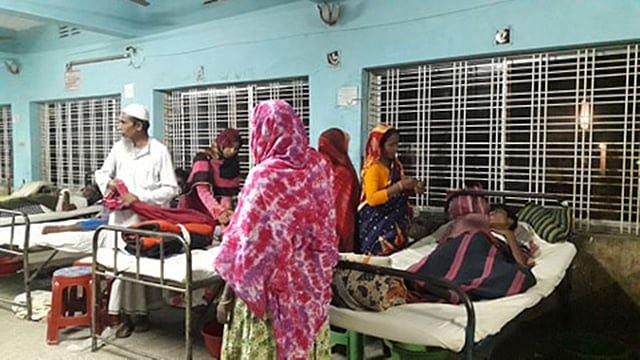 মৌমাছির কামড়ে অসুস্থ ব্যক্তিরা হাসপাতালে চিকিৎসাধীন