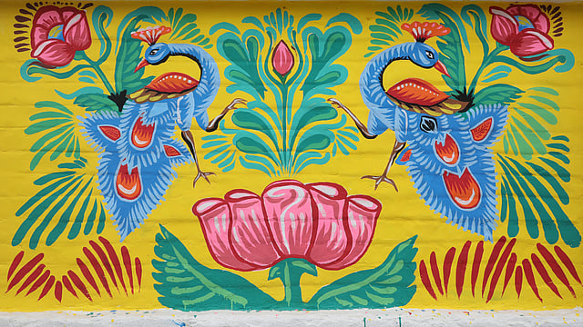 রিকশাচিত্রের খুবই পরিচিত মোটিফ।