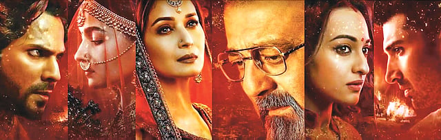 কলঙ্ক ছবির শিল্পীরা: বরুণ, আলিয়া, মাধুরী, সঞ্জয়, সোনাক্ষি ও আদিত্য