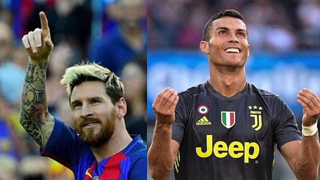 লিওনেল মেসি ও ক্রিস্টিয়ানো রোনালদো। ছবি: এএফপি