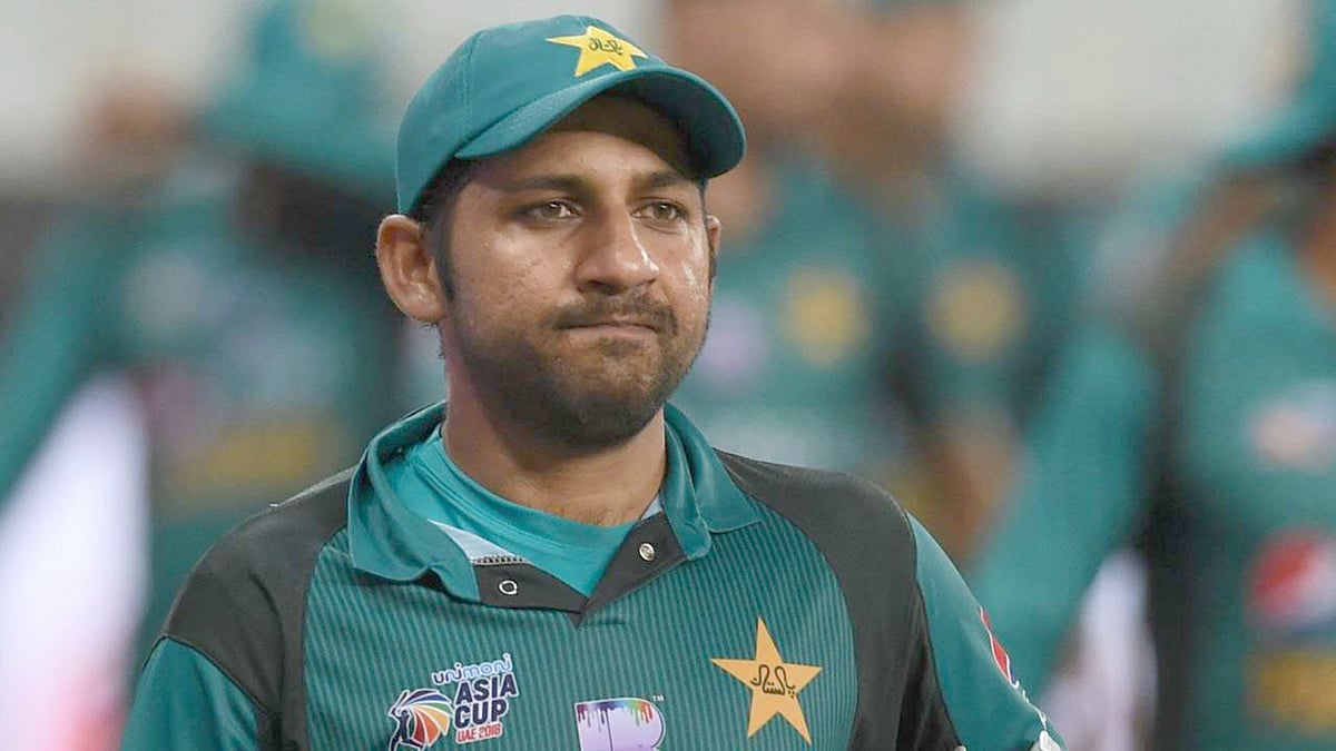 পাকিস্তান ক্রিকেট দলের অধিনায়ক সরফরাজ আহমেদ। ছবি: এএফপি