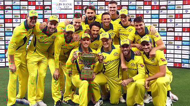 অস্ট্রেলিয়া ক্রিকেট দল। ছবি: এএফপি