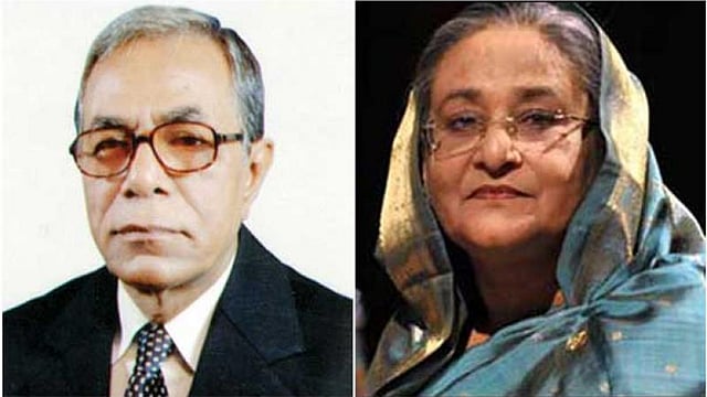 রাষ্ট্রপতি মো. আবদুল হামিদ ও প্রধানমন্ত্রী শেখ হাসিনা। ফাইল ছবি