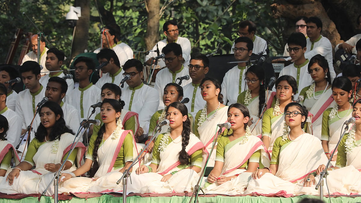 ছায়ানটের বর্ষবরণ। ছবি: প্রথম আলো