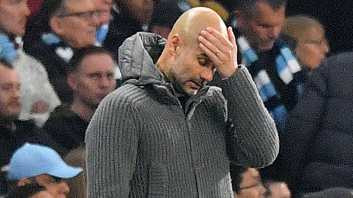 আরও একবার চ্যাম্পিয়নস লিগ থেকে হতাশা নিয়ে ফিরলেন গার্দিওলা। ছবি: এএফপি