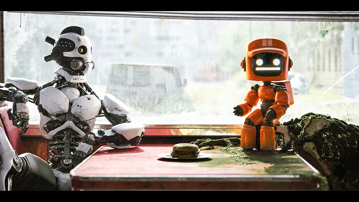 নেটফ্লিক্সে প্রচারিত ধারাবাহিক লাভ, ডেথ প্লাস রোবটস–এর দৃশ্য