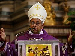 ক্যাথলিক সম্প্রদায়ের প্রধান আর্চবিশপ অব কলম্বো ম্যালকম কার্ডিনাল রঞ্জিত। ছবি: রয়টার্স