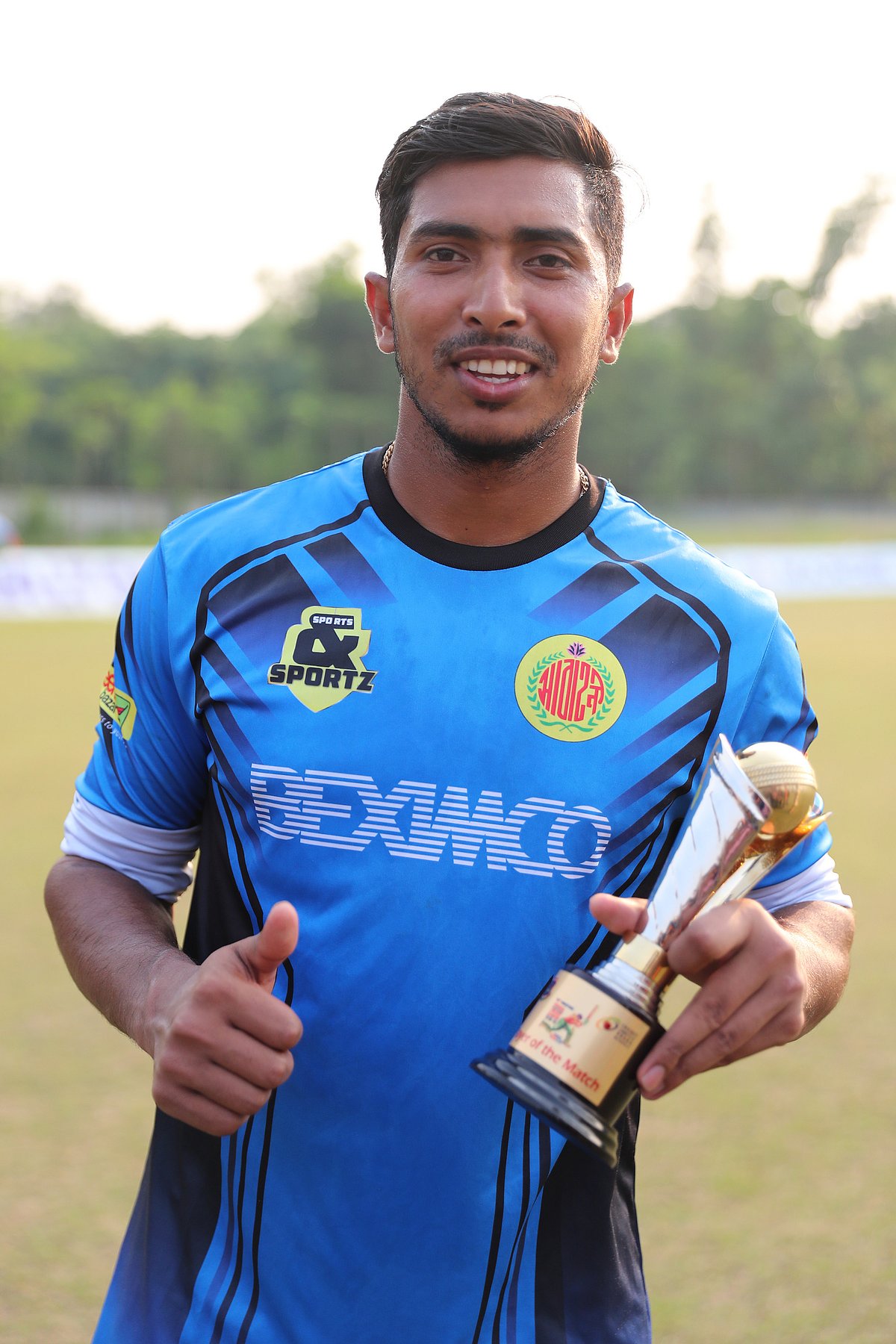 রেকর্ড গড়া ইনিংসের পর সৌম্য। ছবি: প্রথম আলো