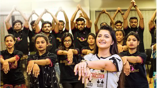 ‘মেরিল–প্রথম আলো পুরস্কার ২০১৮’ অনুষ্ঠানের মহড়ায় পরীমনি