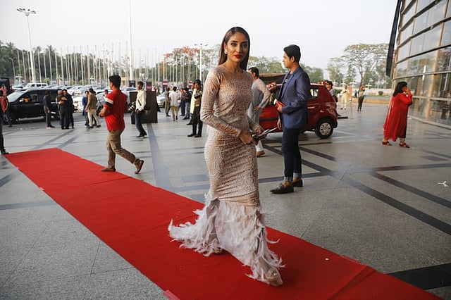 রেড কার্পেটে এক তারকা