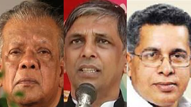 আমির হোসেন আমু, আ ফ ম বাহাউদ্দিন নাছিম ও মো. আফজাল হোসেন।