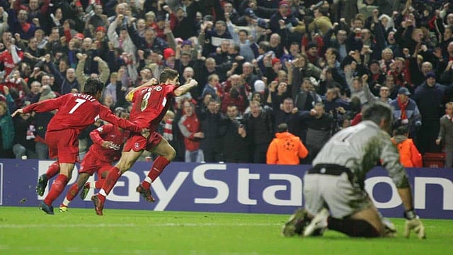 সেই গোলের পর জেরার্ডের উচ্ছ্বাস। ছবি : টুইটার