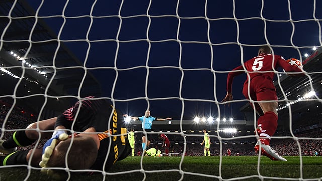 অ্যানফিল্ডে লিভারপুল গড়েছে দরুণ এক রূপকথা। ছবি: এএফপি