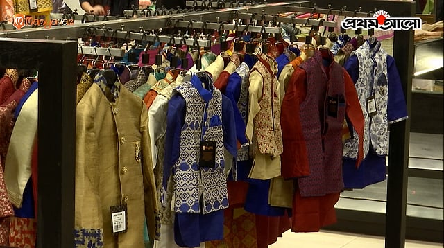 শিশুদের জন্যও আছে পাঞ্জাবির সম্ভার। ছবি: প্রথম আলো