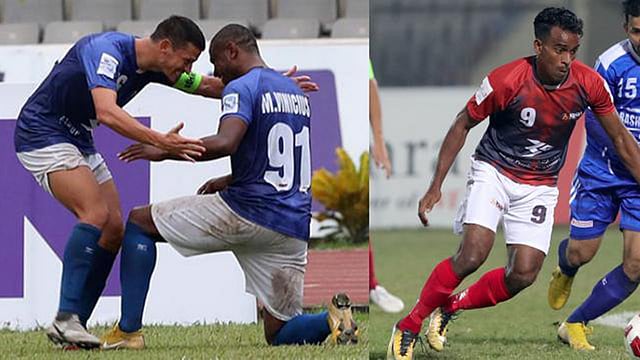 কলিনদ্রেস ও ভিনিসিয়ুসের (জার্সি নম্বর ৯১) সঙ্গে পাল্লা দিয়ে ছুটছেন মতিন মিয়া। ফাইল ছবি