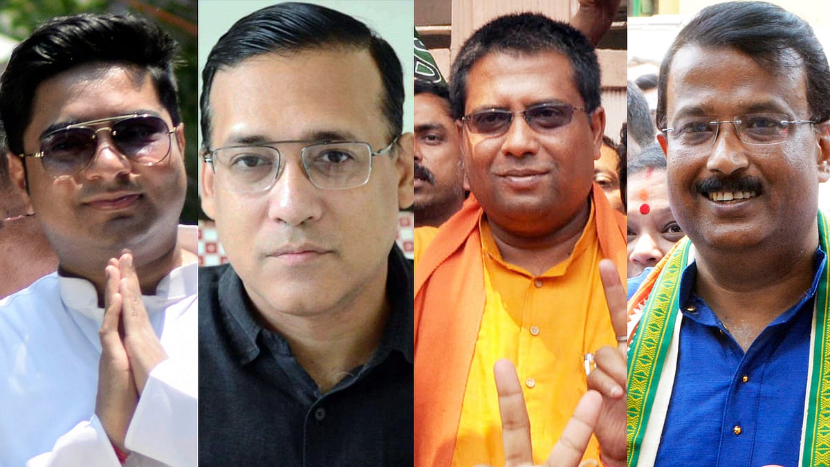 অভিষেক বন্দ্যোপাধ্যায়, ডা. ফুয়াদ হালিম, নীলাঞ্জন রায়, সৌম্য আইচ রায়। ছবি: ভাস্কর মুখার্জি