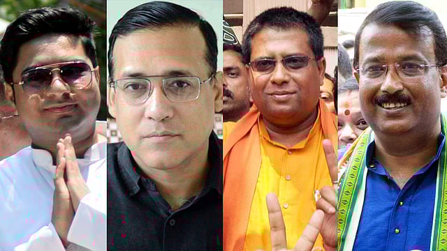 অভিষেক বন্দ্যোপাধ্যায়, ডা. ফুয়াদ হালিম, নীলাঞ্জন রায়, সৌম্য আইচ রায়। ছবি: ভাস্কর মুখার্জি