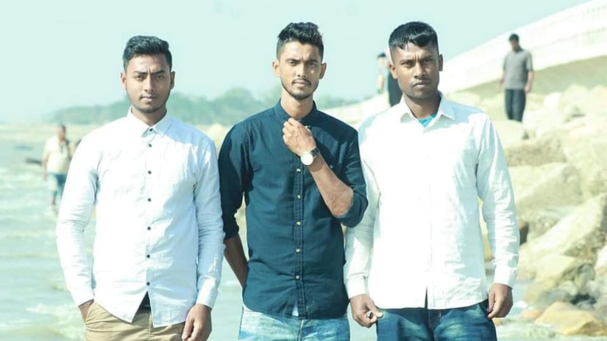 লিটন শিকদার, আহমদ হোসেন ও আবদুল আজিজ (বাঁ থেকে)। ছবি: সংগৃহীত