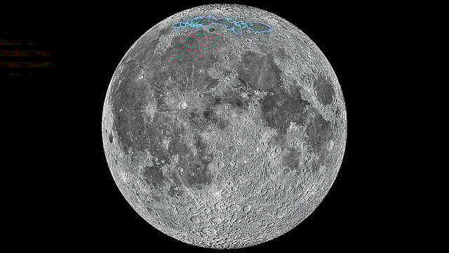 রোবট নভোযান এলআরওতে তোলা চাঁদের মারে ফ্রিগোরিসের ছবি।  ছবি: এএফপি