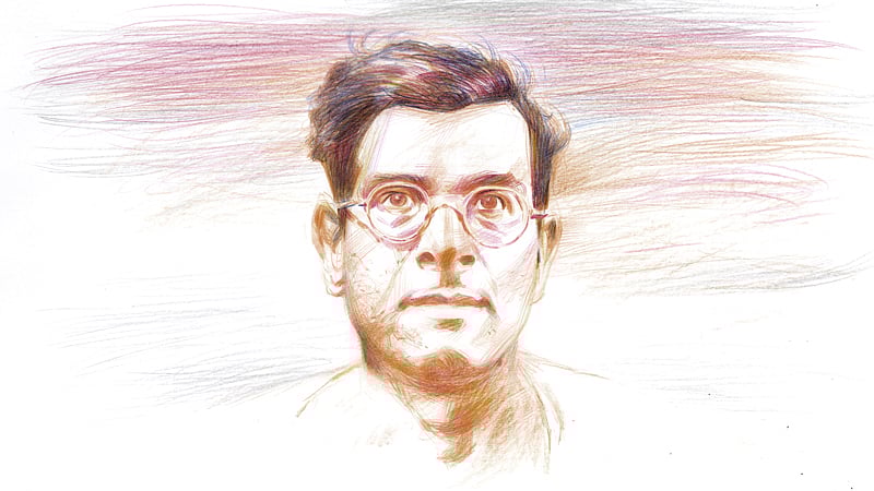 মানিক বন্দ্যোপাধ্যায় (১৯ মে ১৯০৮–৩ ডিসেম্বর ১৯৫৬)। প্রতিকৃতি: সব্যসাচী মিস্ত্রী