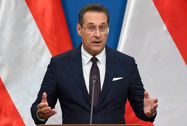 পদত্যাগ করা নেতা হাইঞ্জ ক্রিশ্চিয়ান ষ্ট্রাখে। ছবি: এএফপি