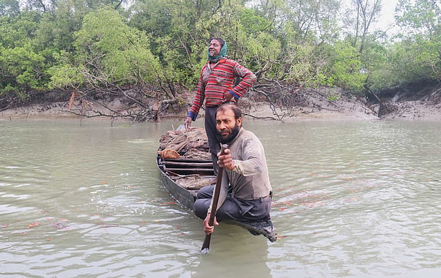 সুন্দরবনের জেলে। ছবি: সাদ্দাম হোসেন