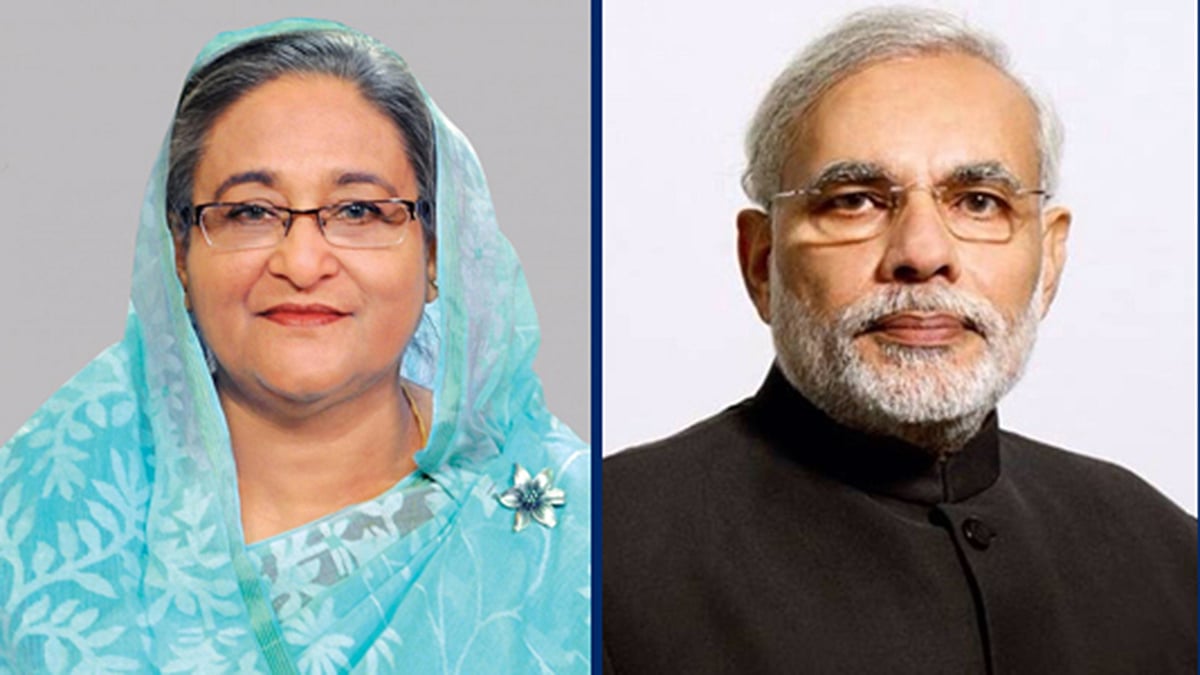 শেখ হাসিনা ও নরেন্দ্র মোদি