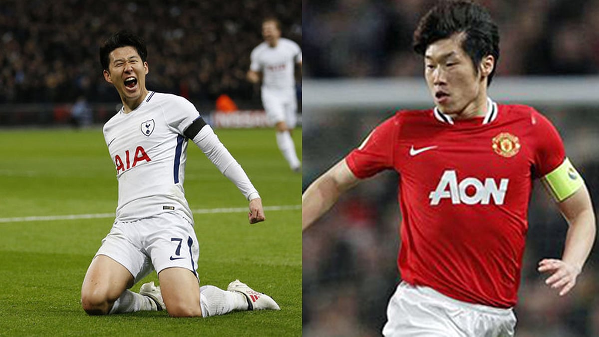 সনকে প্রশংসায় ভাসিয়েছেন জে এস পার্ক (ডানে)। ছবি: এএফপি