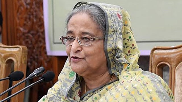 প্রধানমন্ত্রী শেখ হাসিনা। ছবি: বাসস