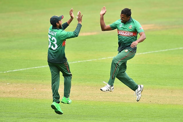 রুবেলের উল্লাস। ছবি: এএফপি