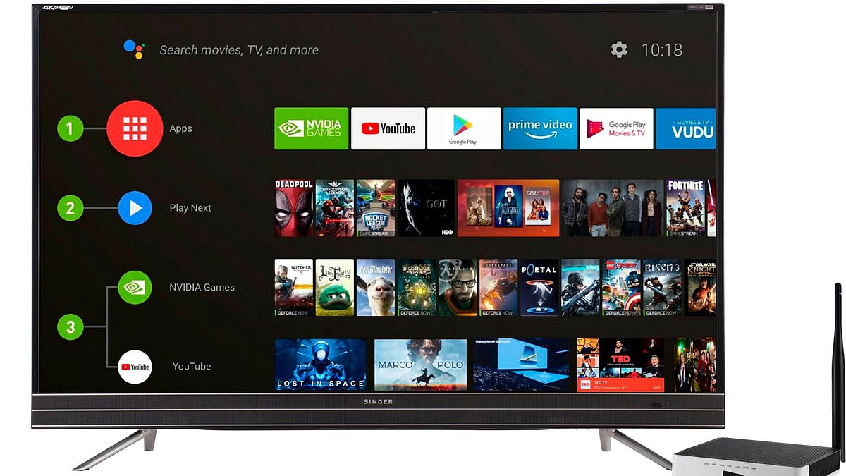 সিঙ্গার ভয়েস কন্ট্রোল টিভি।