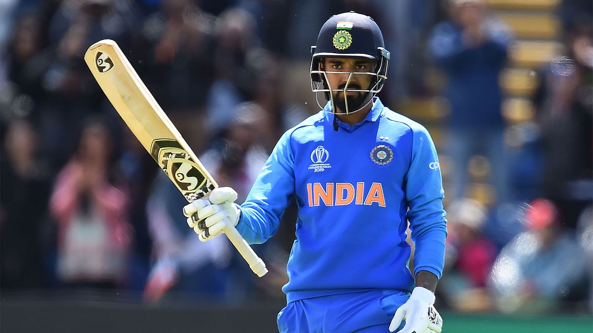 বাংলাদেশের বিপক্ষে প্রস্তুতি ম্যাচে সেঞ্চুরি করেছেন রাহুল। ছবি: এএফপি