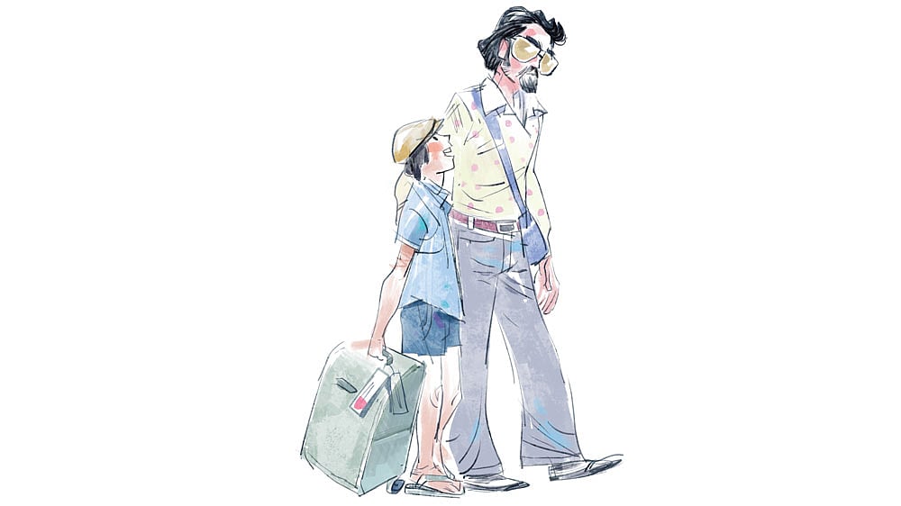 তিন সাহিত্যিকের তিনটি মজার ঘটনার অলংকরণ করেছেন সব্যসাচী মিস্ত্রী