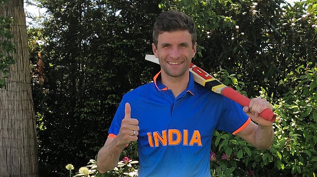 ভারতীয় সমর্থক সেজেছেন মুলার। ছবি: টুইটার