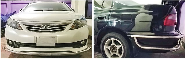 বাড়তি সতর্কতার জন্য অনেক গাড়িতেই দেখা যায় বাড়তি বাম্পার। ছবি: সংগৃহীত