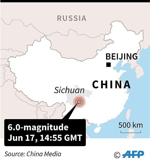 চীনের সিচুয়ান প্রদেশে ভূমিকম্পে ব্যাপক ক্ষয়ক্ষতি হয়েছে। ছবি: এএফপি