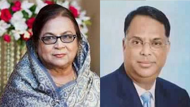 বিএনপির ভাইস চেয়ারম্যান সেলিমা রহমান ও ইকবাল হাসান মাহমুদ টুকু। ছবি: প্রথম আলো