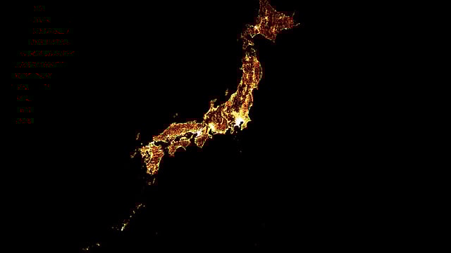 জাপানের ষাটোর্ধ্ব জনসংখ্যার বণ্টন। ছবি: ফেসবুকের সৌজন্যে।