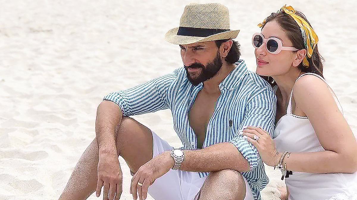 সাইফ আলী খান ও তাঁর বেগম কারিনা কাপুর