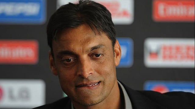 পাকিস্তানের সাবেক পেসার শোয়েব আখতার। ছবি: এএফপি